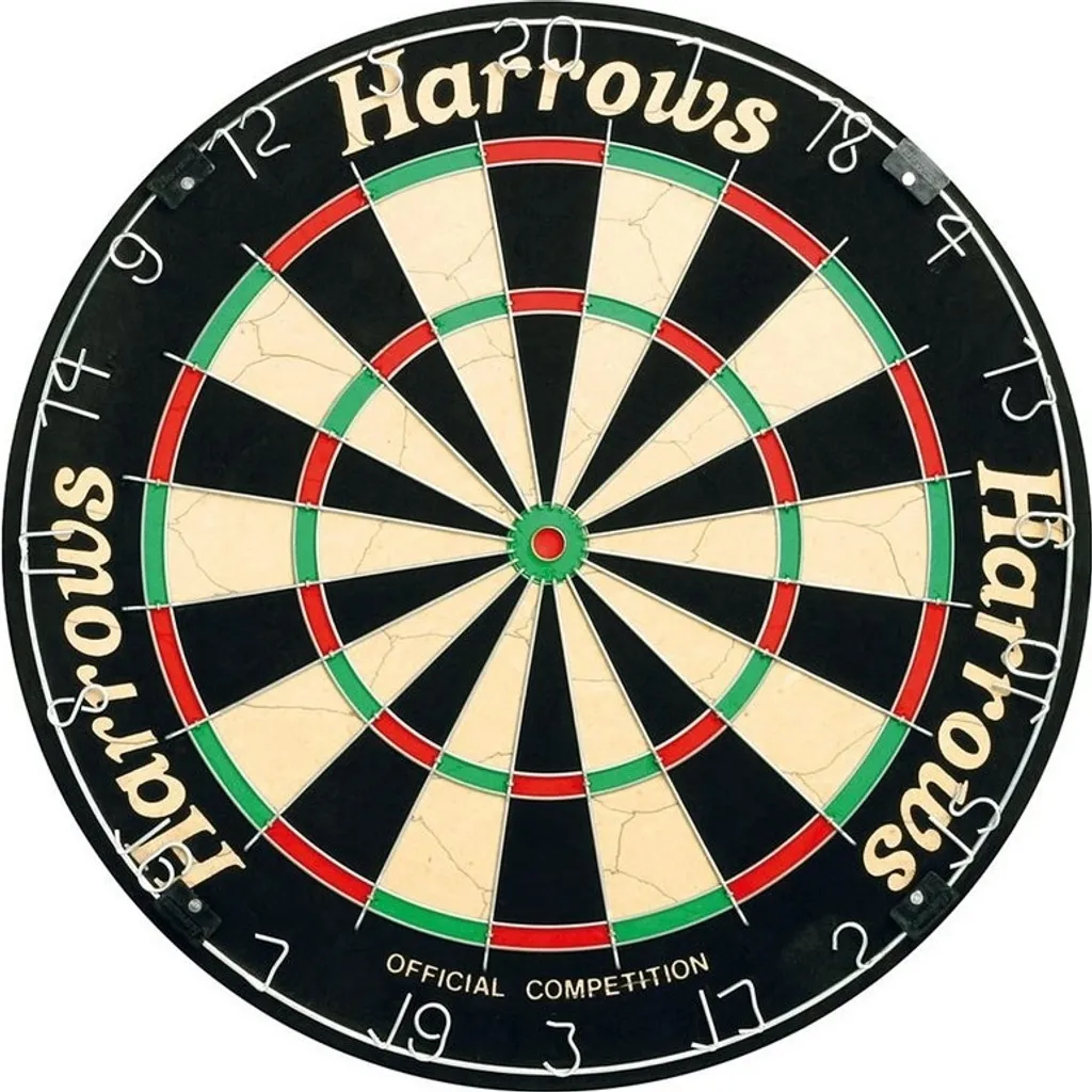 Cible de fléchettes Harrows RD1838 Colorée - Finition Haute Densité