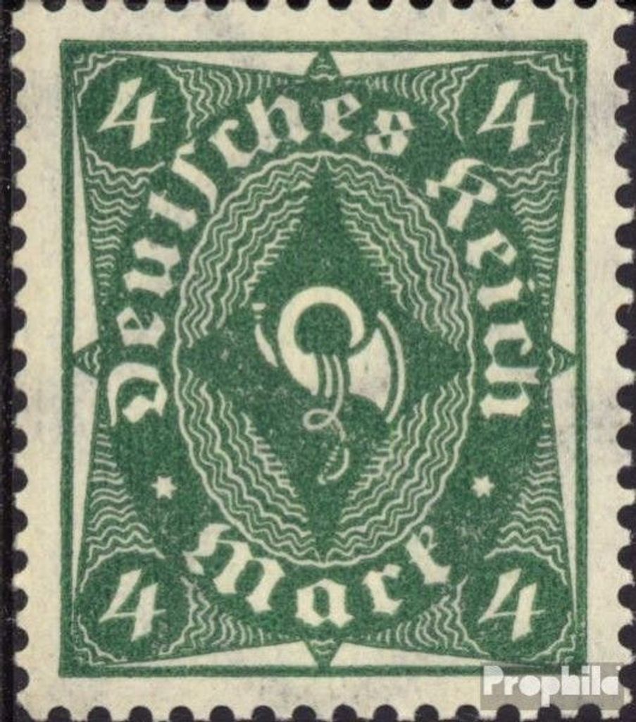 Briefmarken Deutsches Reich 1922 Mi 226a gestempelt Posthornzeichnung