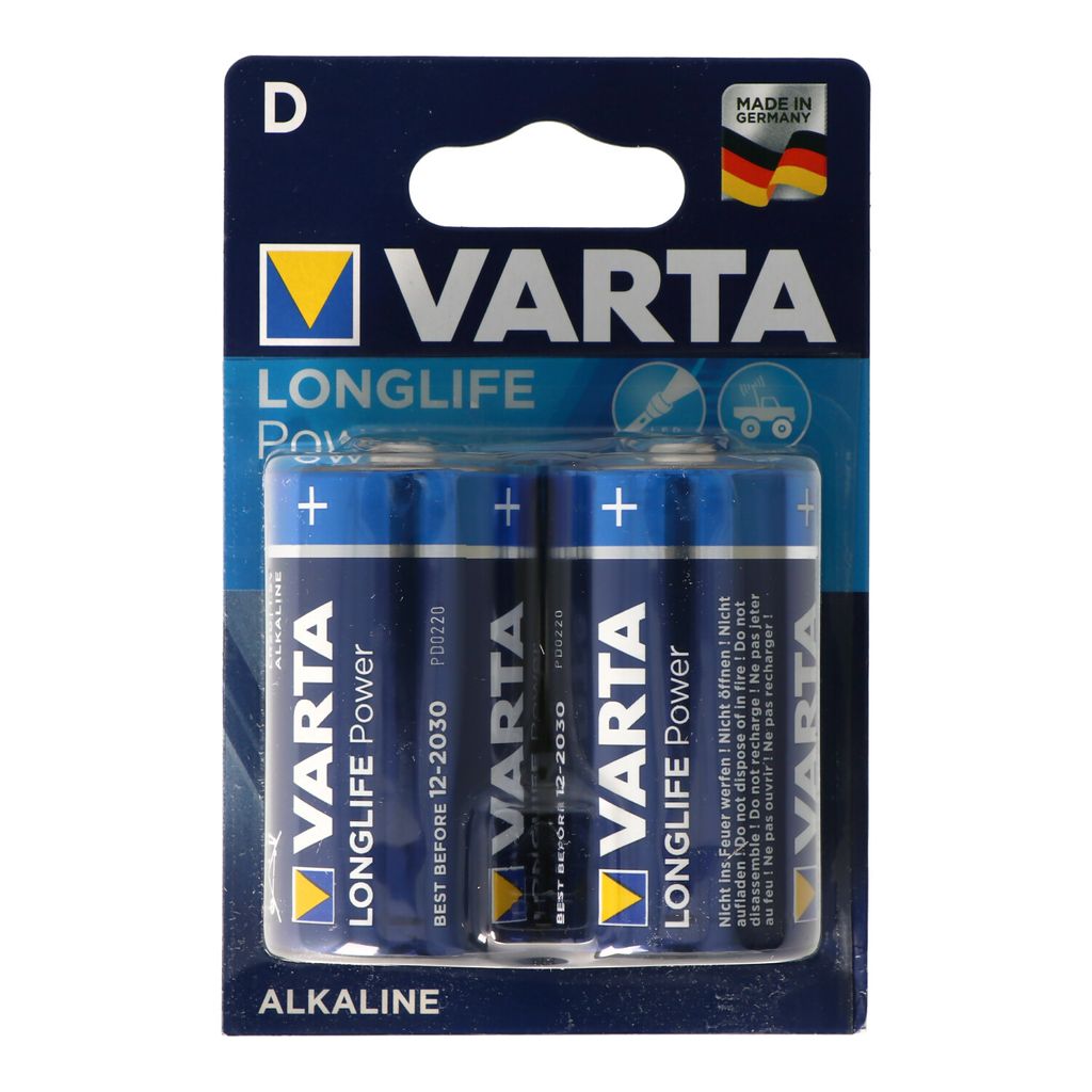 Batteria VARTA Longlife Power D in blister da 2 pezzi Immagine del prodotto 