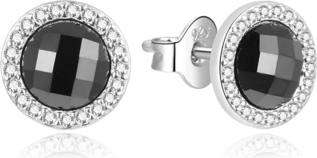 Clous d'oreille argent pour femme AGUP2345L - Bijou de soirée ou bureau