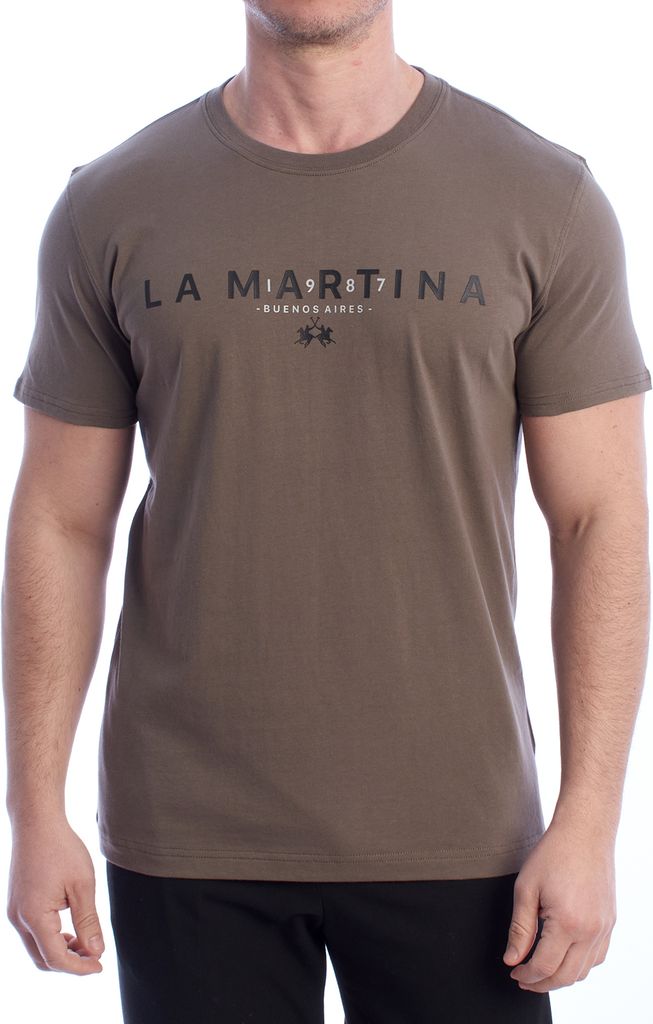 La Martina Kurzarm-T-Shirt mit normaler Passform YMR005-JS206 Herren