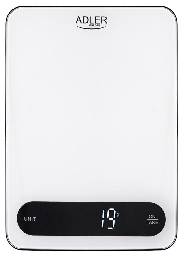 ADLER AD 3177wb Küchenwaage, schwarz-weiß Produktbild 
