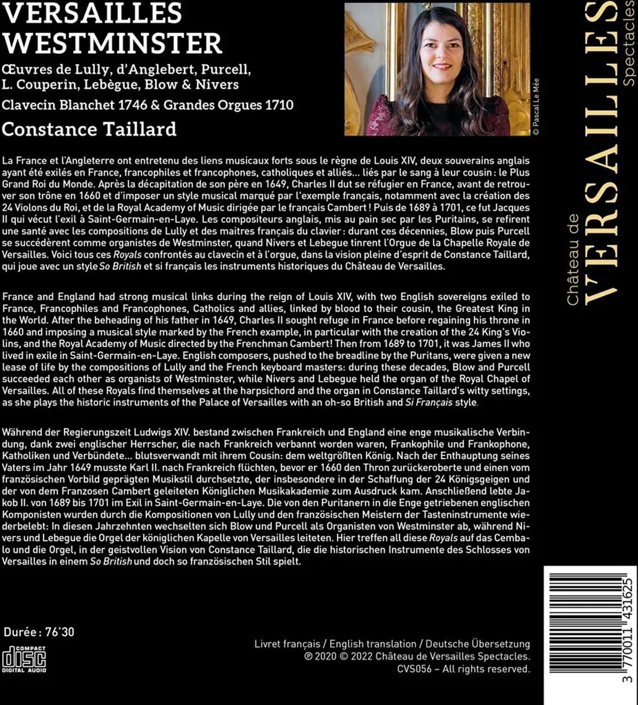 Horloge Constance Taillard Versailles Westminster - Pendule Classique - 2