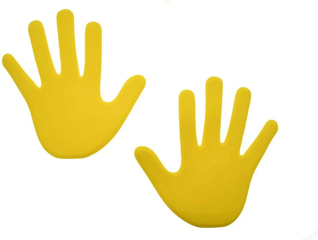 Kit de marquage au sol Pre-Sport jaune 6 pièces en mousse pour gymnase
