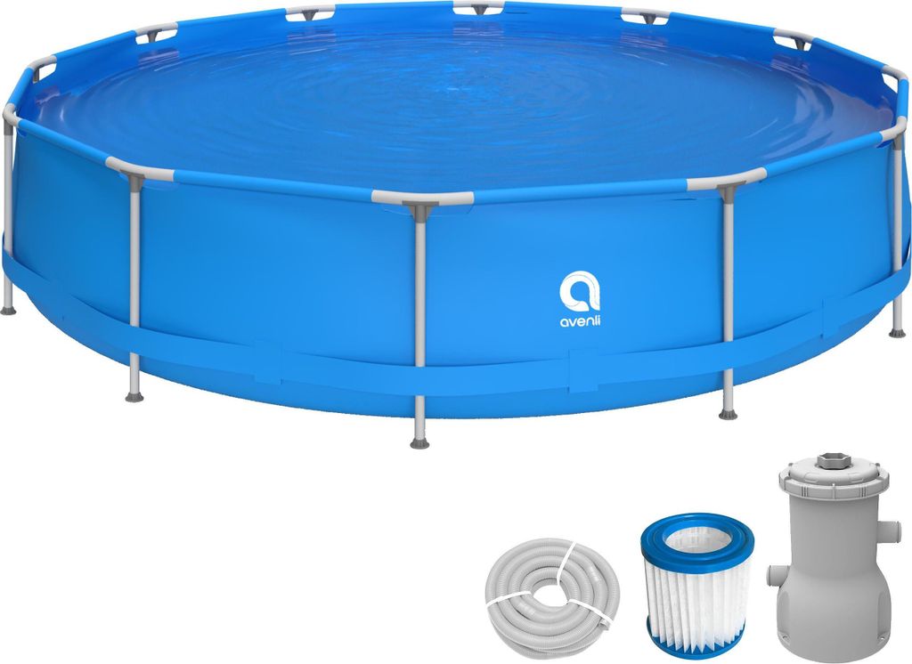 Avenli® Frame Pool Set 420 x 84 cm, Aufstellpool rund, mit Produktbild 