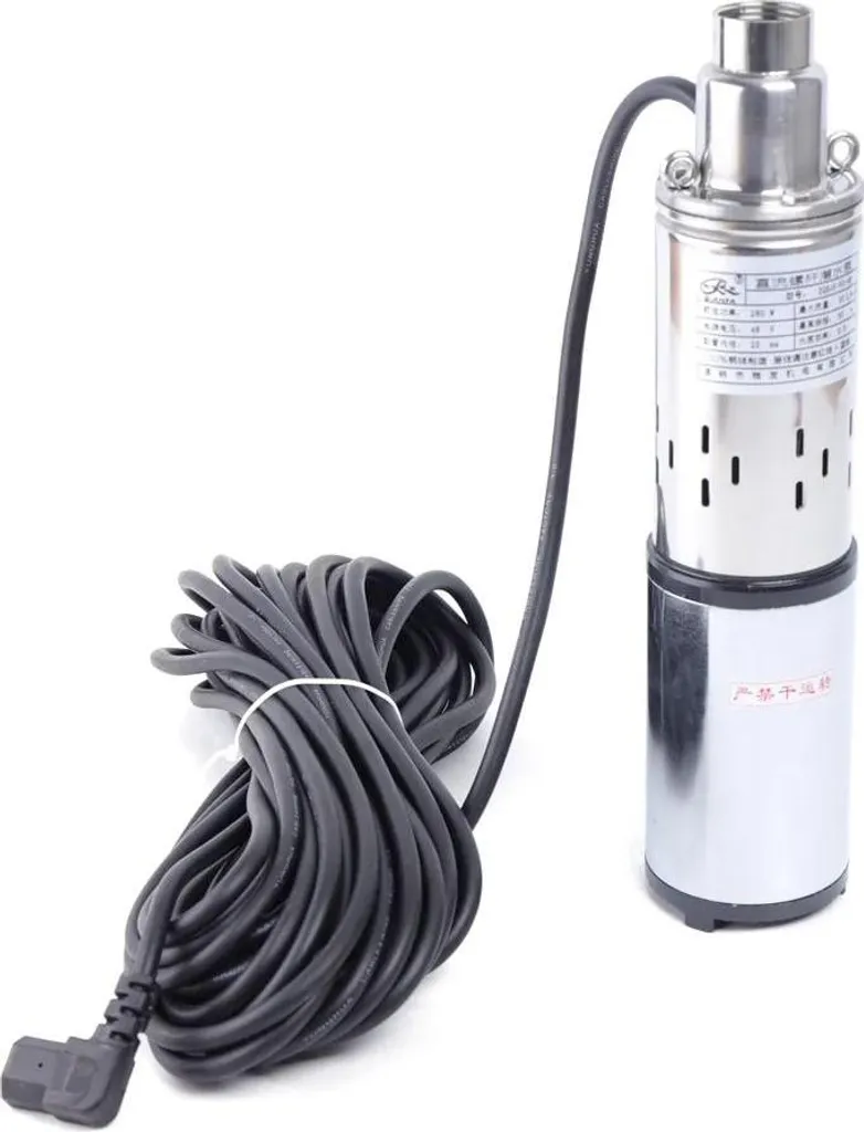 Pompe submersible solaire 48V CC pour forage et irrigation - 60m
