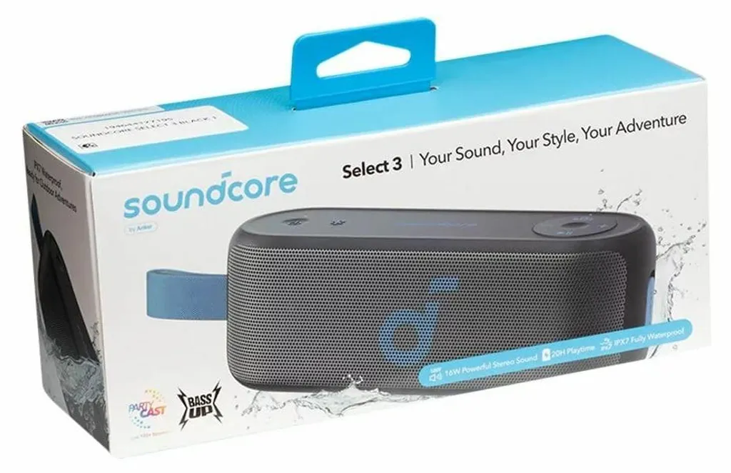 Soundcore Select 3 Enceinte Bluetooth Étanche Finis les Problèmes d'Eau - 18