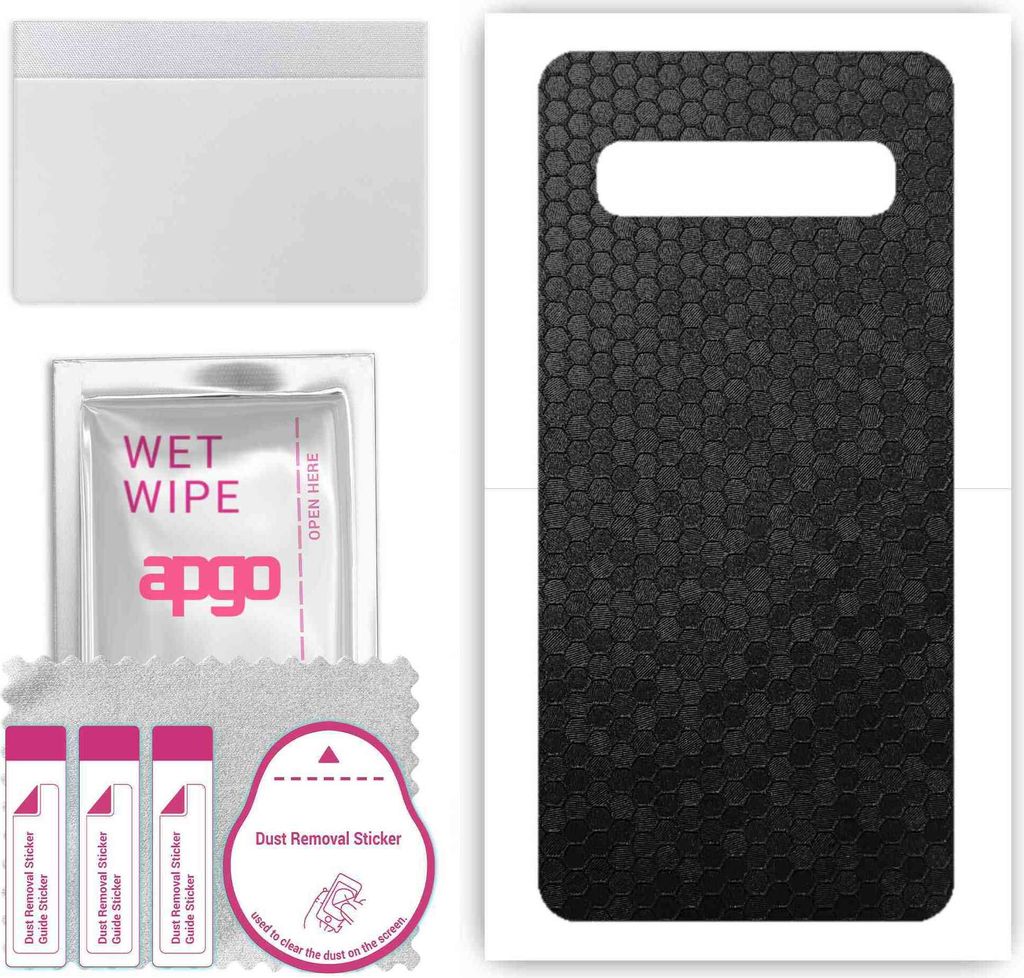 apgo Rückseite Schutzfolie, Skin, kompatibel mit Samsung Galaxy S10 5G, Hinten Displayschutzfolie aus Vinylfolie, kratzfest, einfache Montage - Sc...