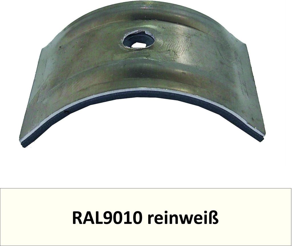 Kalotten für Welle 150/50, Alu RAL9010 reinweiß / Pck a 100 Stück