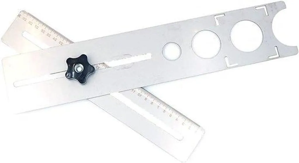 Outil de poinçonnage carrelage inox - Localisateur 300 mm multi-usages
