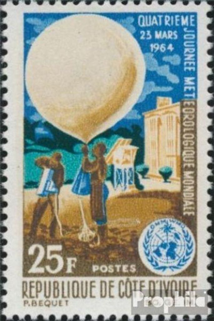 Briefmarken Elfenbeinküste 1964 Mi 266 (kompl.Ausg.) postfrisch Tag der Meteorologie