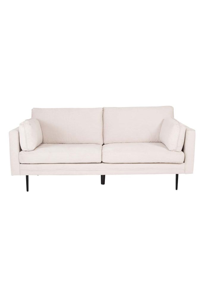 Boom Sofa 3 Personen Samt hell beige.