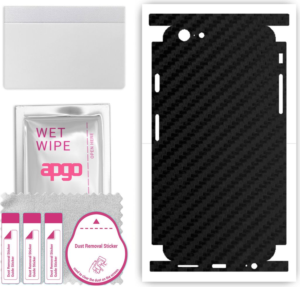 apgo Rückseite + Seiten Schutzfolie, Skin, kompatibel mit Apple iPhone 6s, Hinten Displayschutzfolie aus Vinylfolie, kratzfest, einfache Montage -...