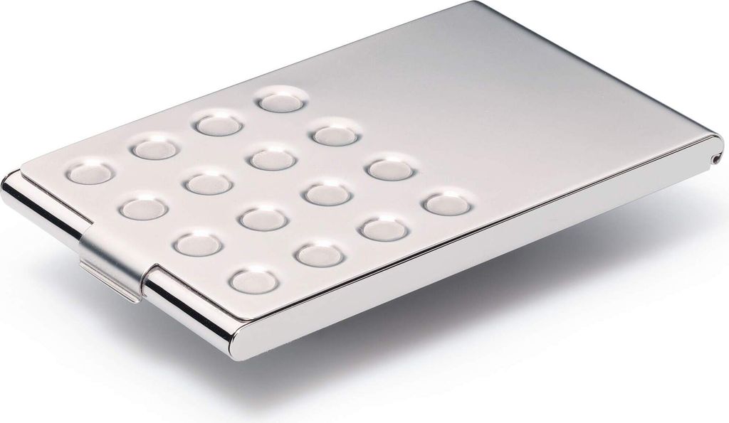 DURABLE Visitenkartenetui BUSINESS CARD BOX CHROME, 244023 silber