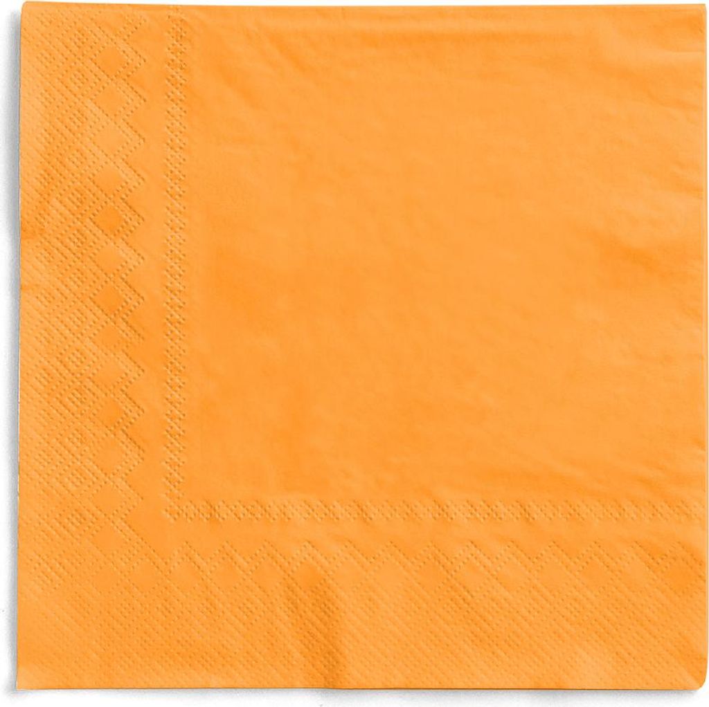 Sovie HORECA Serviette in Curry/Orange aus Tissue 3-lagig, 40 x 40 cm, 100 Stück