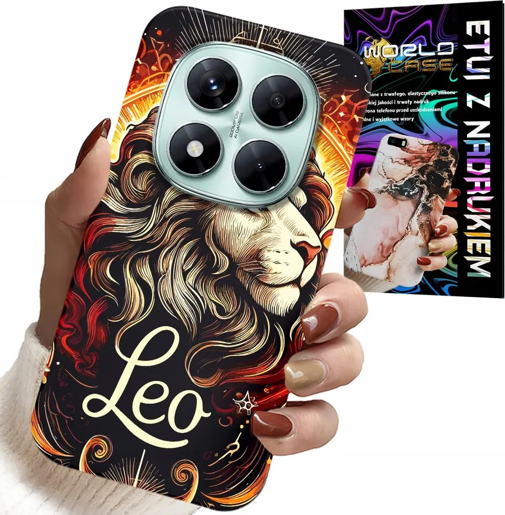 Custodia Leone Zodiaco Xiaomi Note 14 Pro 5G | Protezione Stellare