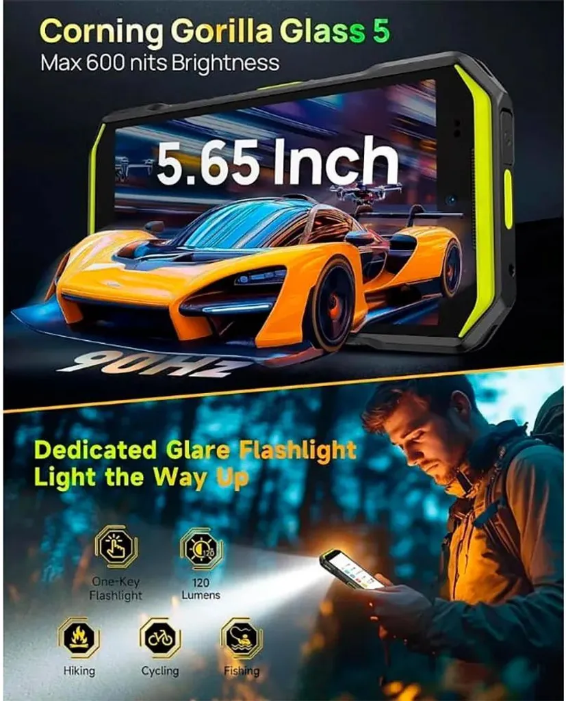 Ulefone Armor X32 Pro 5G 256GB Smartphone Robuste Double SIM Vert