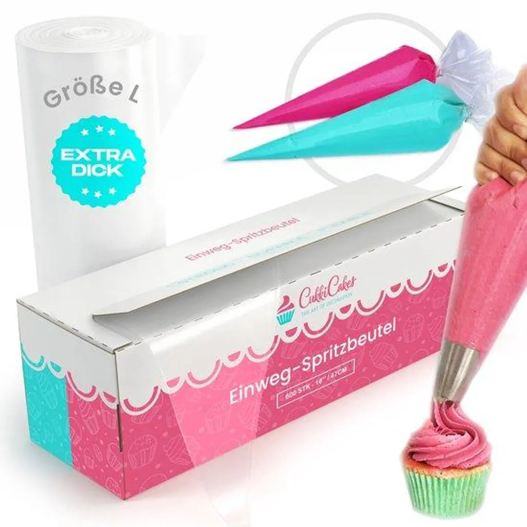 Poche à douille extra-épaisse et recyclable pour pâtisserie de luxe