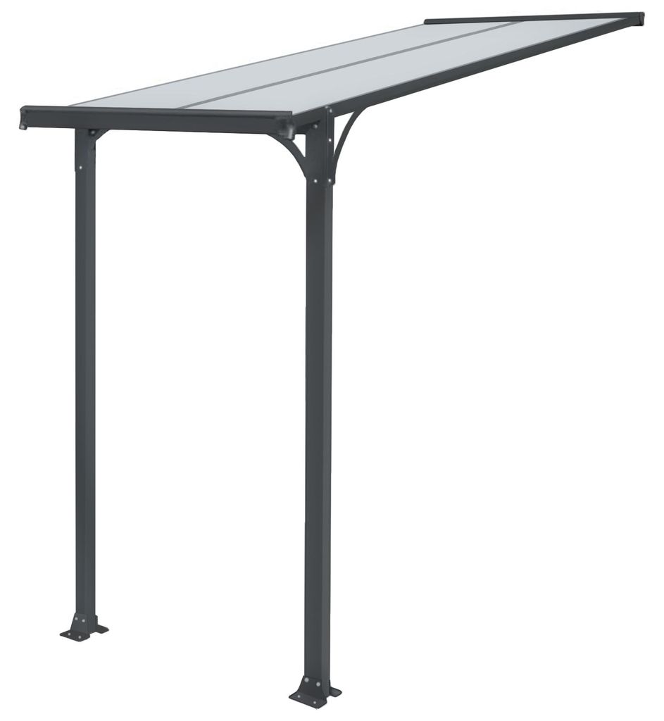 Haustürvordach Vordach Aluminium Polycarbonat Überdachung Produktbild 