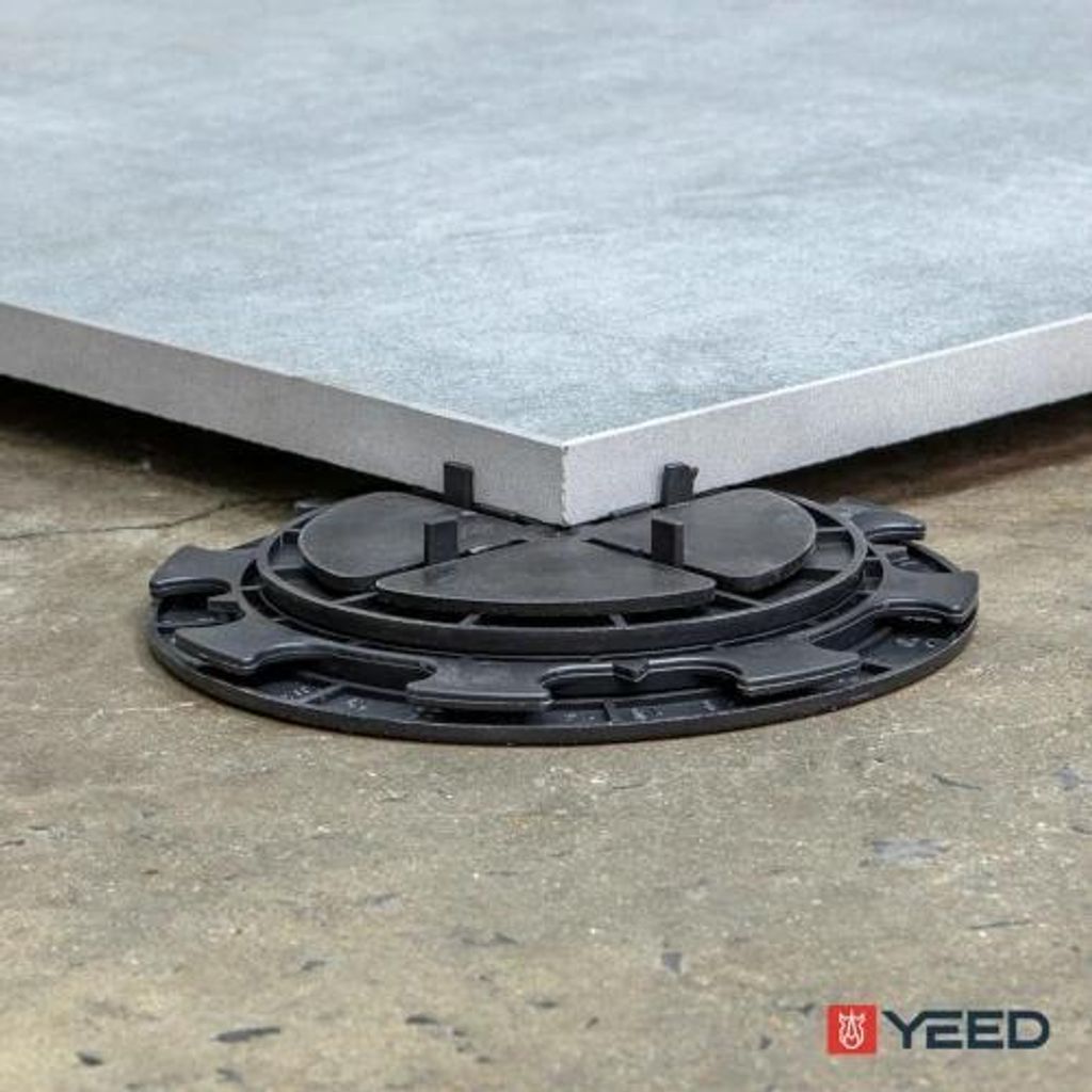 Verstellbares Terrassenlager für Terrassenplatten 8–20 mm – Stelzlager für Gres- und Betonplatten