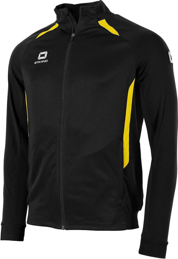 Stanno Stadio Top Full Zip Kinder - Schwarz / Gelb | Größe: 164