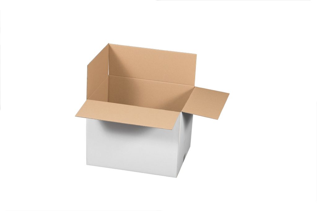 10x Faltkarton 400x300x300mm - stabil weiß 2-wellig Karton Versandkarton Versandschachtel