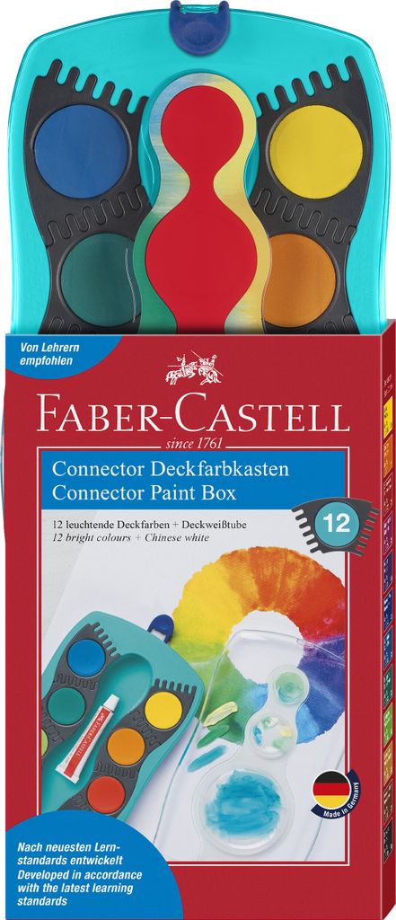 Faber-Castell 125003, Čierna, Modrá, Bronzová, Zelená, Obrázok produktu 