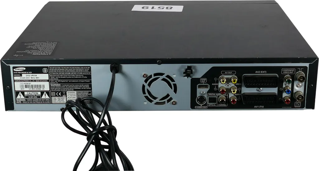 Transférez vos Cassettes VHS sur DVD avec le Samsung DVD-VR336 Combiné - 2