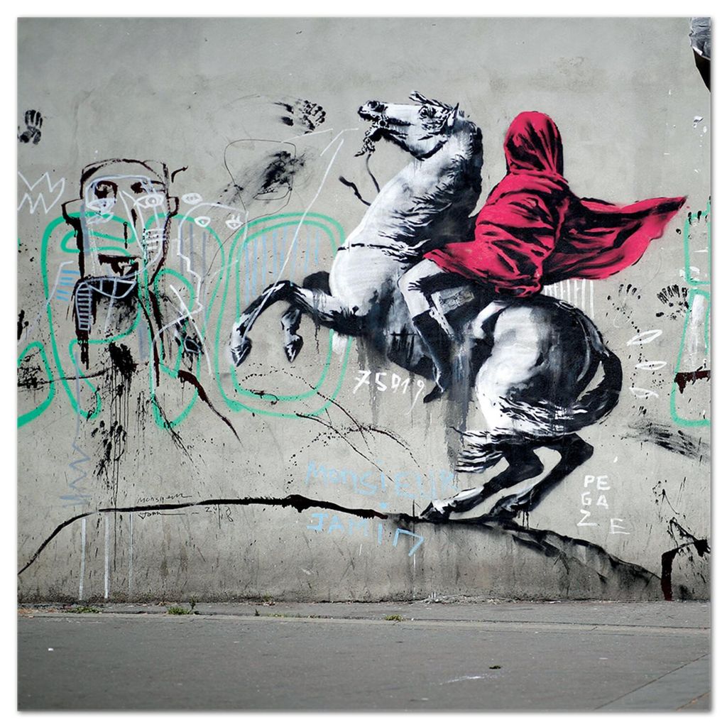 Giallobus - Napoleon - Banksy - 100L x 100B cm - Bild - Acrylglas