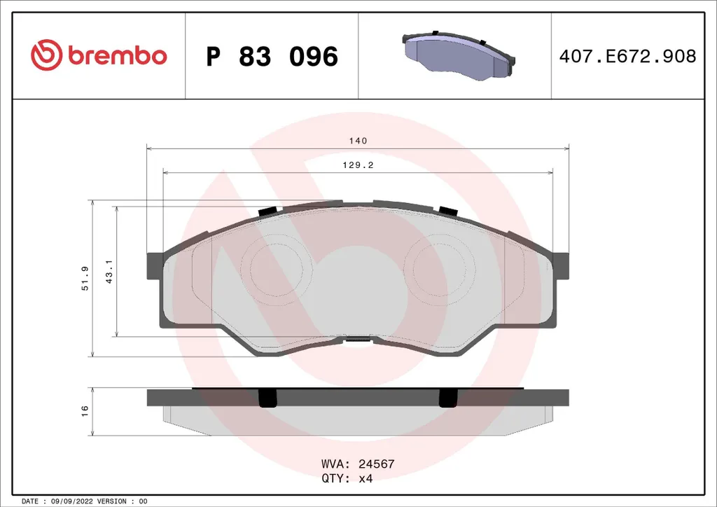 Plaquettes Brembo P 83 096 : stop aux bruits de frein sur votre Hilux