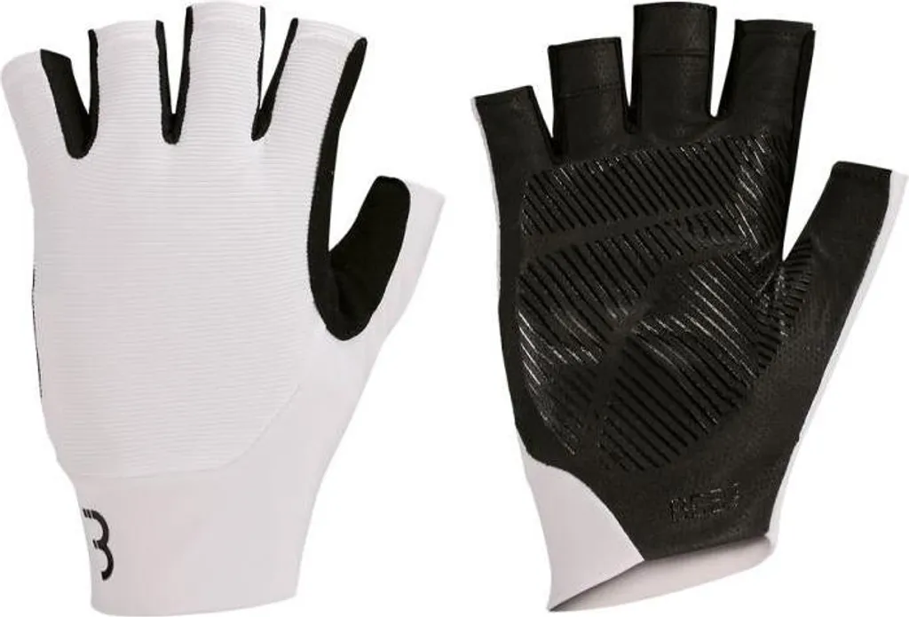 Gants BBB Course M blanc rembourrés avec paume antidérapante haute qualité