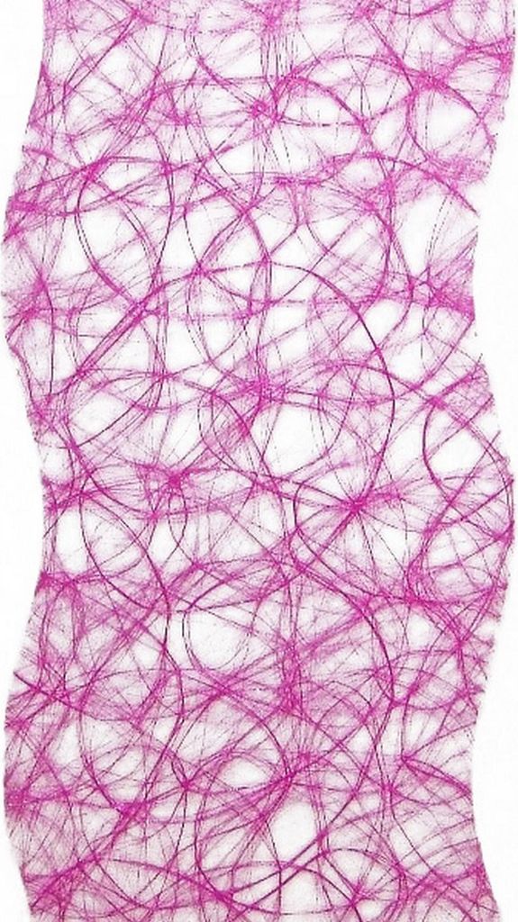 Sizoweb Tischband Wellenschnitt pink ca. 25 cm Rolle 25 Meter 64W 019-R