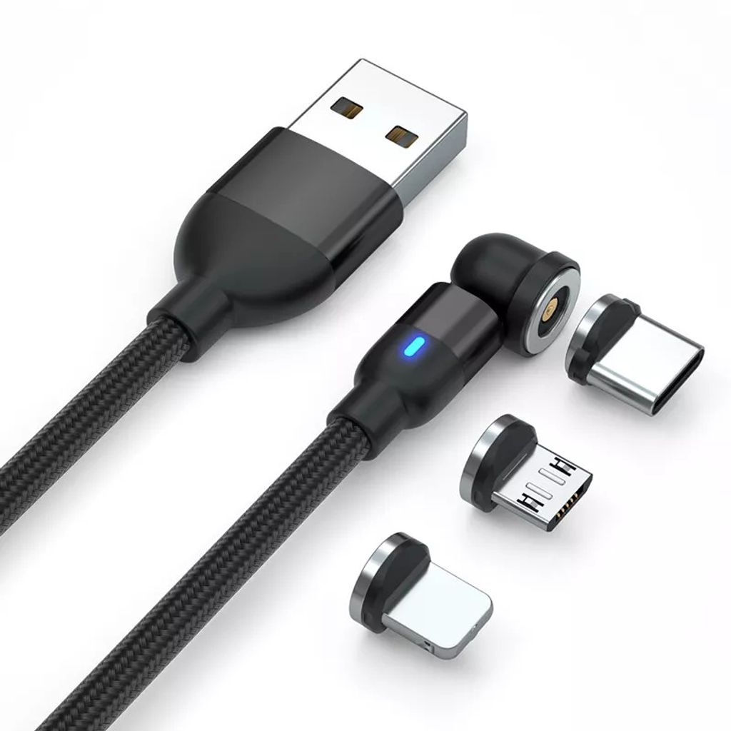 Magnet Ladekabel für Samsung iPhone Huawei 2 Meter Produktbild 