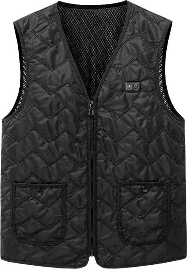 Gilet Elettrico INF 8 Zone Riscaldamento USB + Power Bank 10Ah L