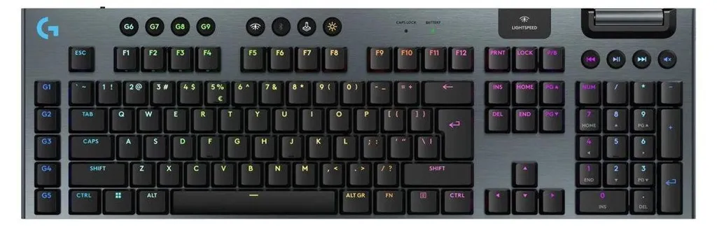 Clavier sans fil mécanique Logitech G915 X : Vitesse et Clicky tactile