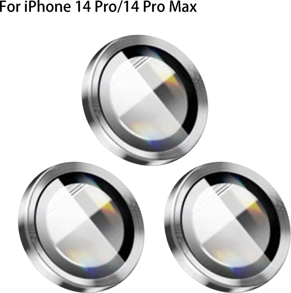 Stereometrische ultra-dünne Anti-Kratzer-Telefon-Objektiv-Protektor-Mobiltelefone Heckglasfilm Filmabdeckung-Silber-Größen: für iPhone 14 Pro/1...