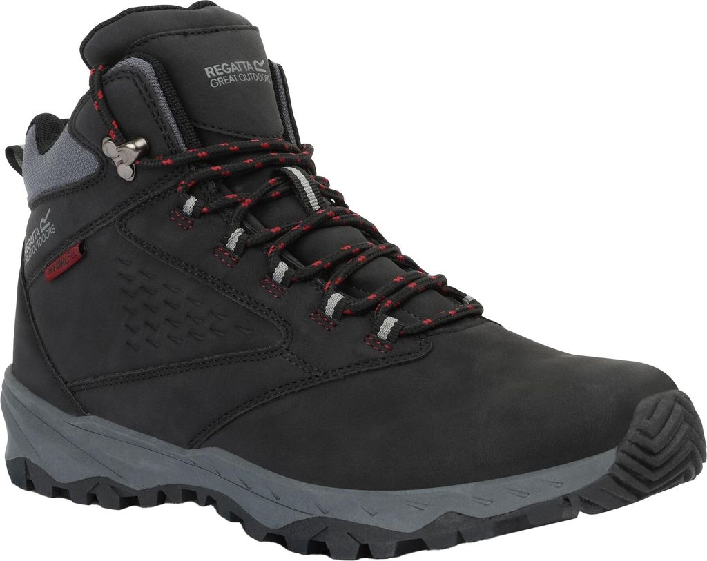 Regatta - "Amble" Wanderstiefel für Herren, Wasserfest RG12677 (47 EU) (Schwarz/Tomatenrot)