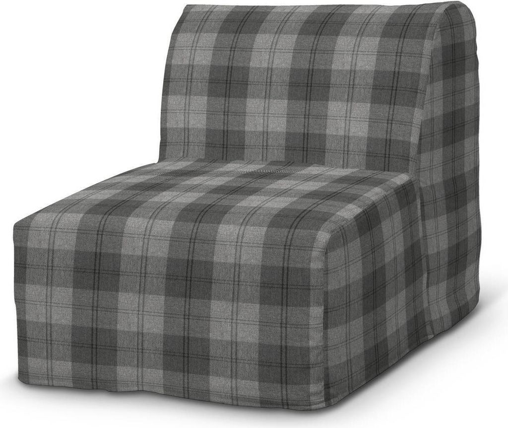 Dekoria Bezug für Lycksele Sessel, grau-anthrazit, Bezug für Lycksele Sessel