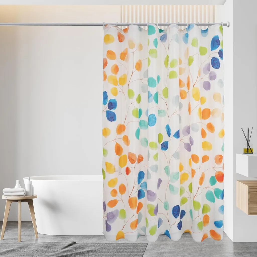 Stop Moisissure : Rideau de Douche Imperméable 120x200 cm Polyester