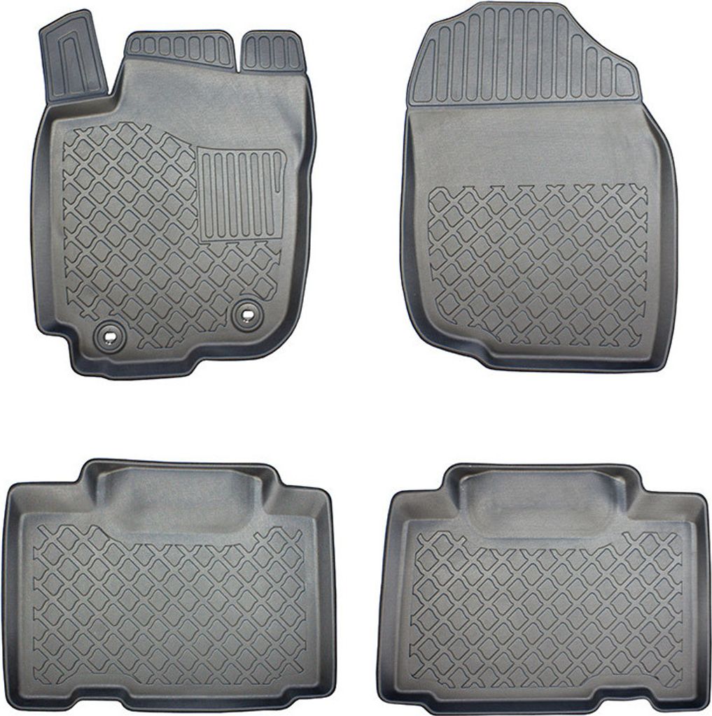 Z441200 TPE-Gummifußmatten kompatibel mit Toyota RAV 4 IV SUV/5 03.2013-12.2018