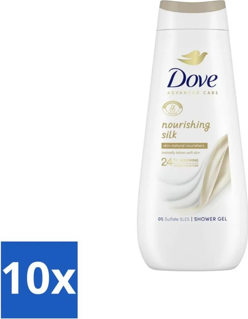 Offerta Risparmio Dove Crema Doccia Seta: 10 Flaconi da 400ml