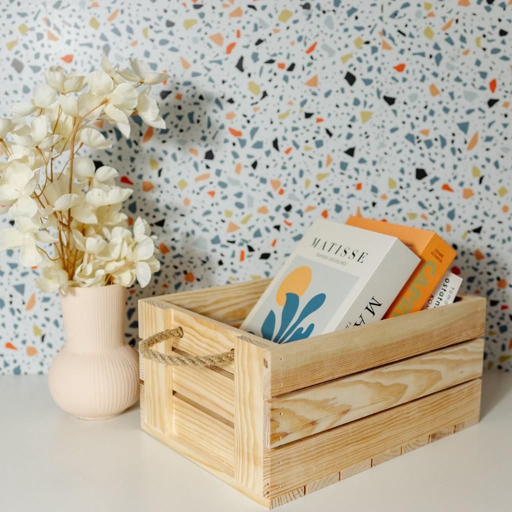 Creative Deco Holzkiste Natur Weinkiste Holz Naturholzkiste - 33,5 x 24 x 14,5 cm