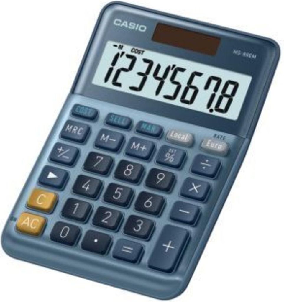 CASIO Tischrechner MS-88EM 8-stellig silber
