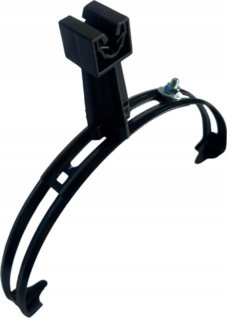 Support paratonnerre noir universel : fixez votre câble sans percer