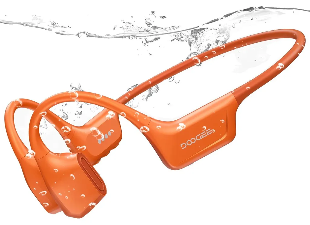 Casque à conduction osseuse Bluetooth 5.4 étanche sport - Coloris Orange