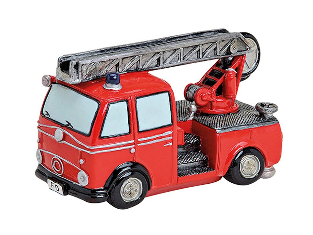 Spardose Feuerwehrwagen aus Poly, B16 x T8 x H10 cm Produktbild 2