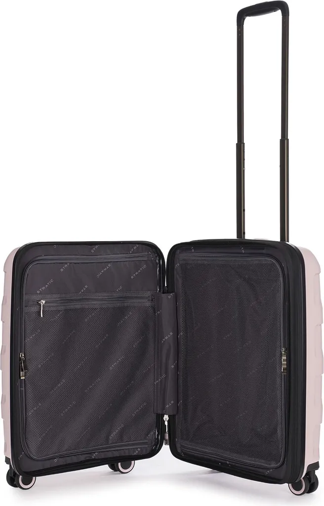 Valise cabine Stratic Straw + EXP TSA Rose 55cm extensible rigide - 8