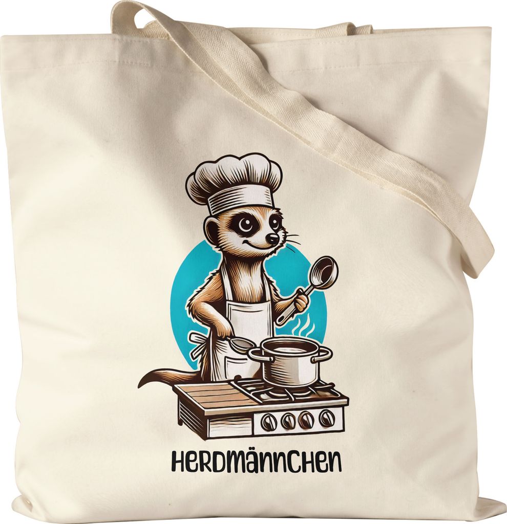 Herdmännchen Jutebeutel Koch Hobbykoch Chefkoch Küche Kochen Grillen