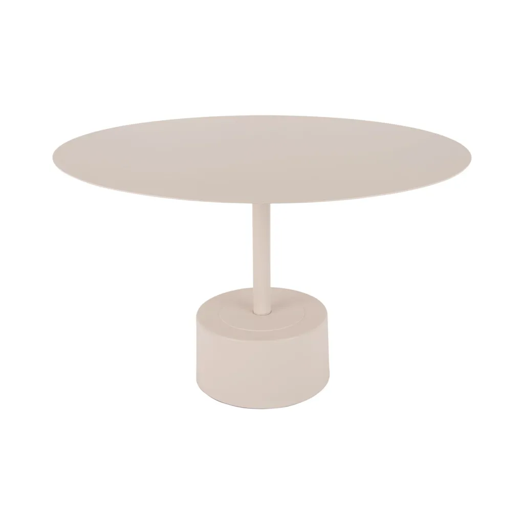 Table Basse d'Appoint Nowa Low Gris Chaud pour Salon Design et Épuré