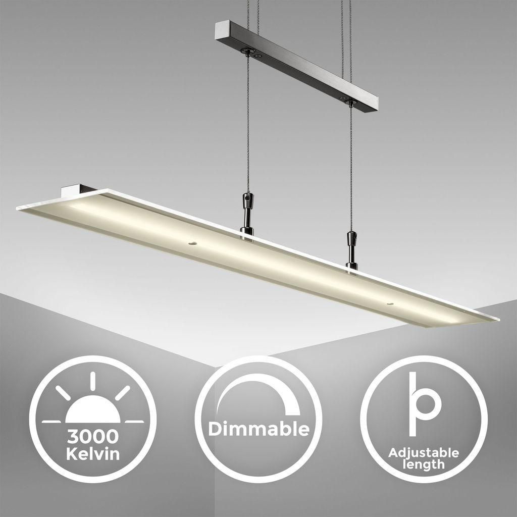 B.K.Licht BKL1001, LED, 3000 K, 1600 lm, IP20, Srebrny Zdjęcie produktu 